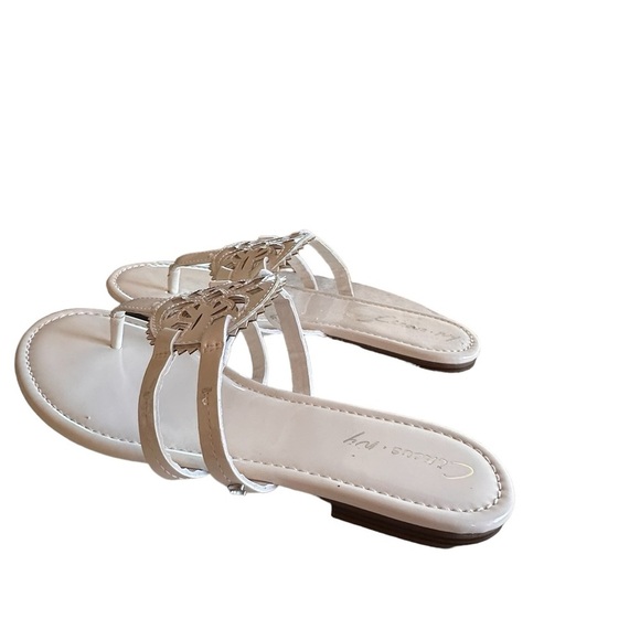 Circus NY Sam Edelman White Canyon Sandals - Size 9 - Picture 5 of 10